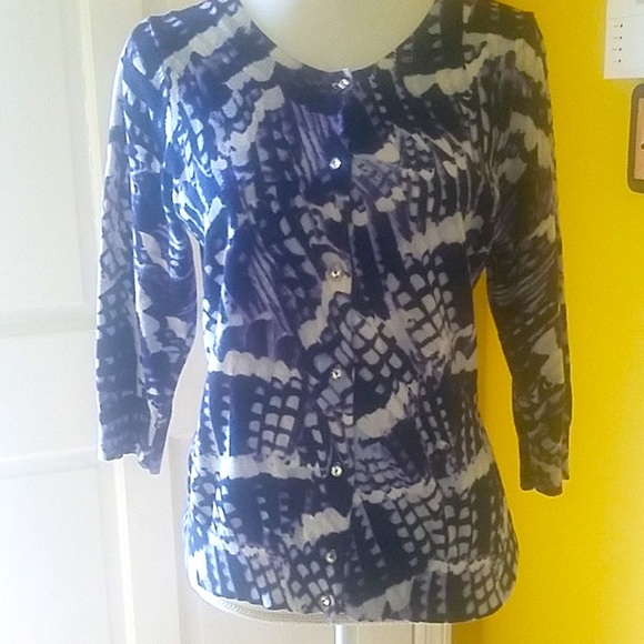 🌺 Valerie  Bertinelli sweater, with purple and blue blended colors. 🌺 - Picture 1 of 4